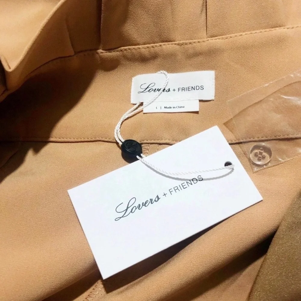 LOVERS + FRIENDS Rafaella Ruffle Paperbag Waist Pants_11